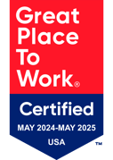 Proud to be certified as a Great Place To Work